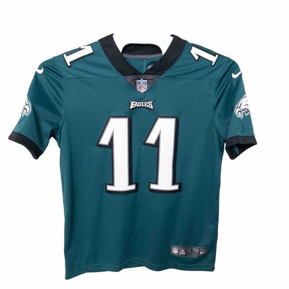 Nike On Field Stitched Philadelphia Eagles Jersey Wentz #11 Mens 48 Authentic - Picture 1 of 6